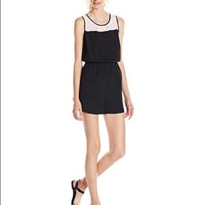 Kensie Black Combo Romper - XL NWT